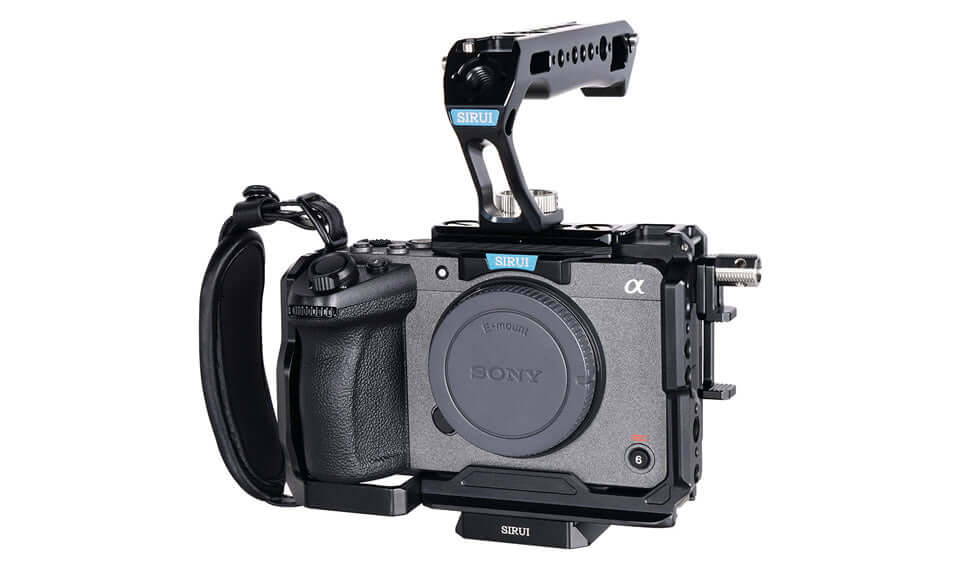 SIRUl Full Camera Cage for Sony FX3/FX30 Compatible with Original XLR Handle - Image 6